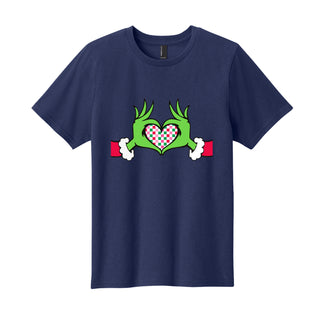 Grinch Heart Christmas Kids T-Shirt Graphic Tee for Boys & Girls #TSY54-GHEART - Shirt - Kids