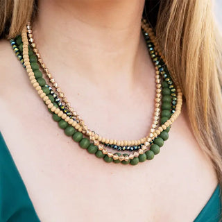 Hazel Necklace #VLJN0152 - Beaded/Pearl Necklace