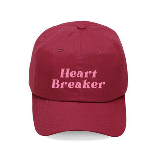 Heart Breaker Embroidered Hat Valentine’s Baseball Cap for Women #M190VL-BRK - Garnet - Baseball Cap - Women’s