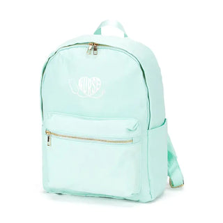 Heart Nurse Charlie Backpack Medical School Travel Water Resistant Bag #M364VL-HRTNUR - Mint - Backpack - Women’s