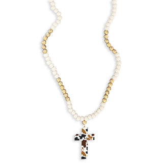Herd That Cross Tori Necklace #ACN-100-CROSS-COW - Pendant/Charm Necklace