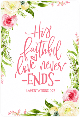 His Faithful Love Magnetic Keepsake Card #HPM-FAITHFUL