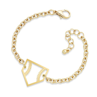 Home Base Bracelet #ACB-ABGD-BASE-MRGD - Charm/Dangle Bracelet