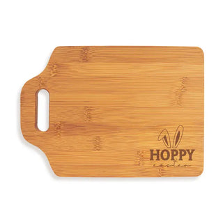 Hoppy Easter Cutting Board Bamboo Charcuterie Spring Hostess Gift #LCB896-HOP24 - Cutting Board