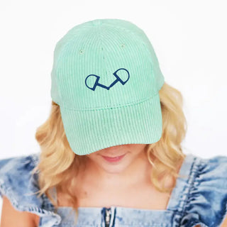 Horse Bit Corduroy Hat Equestrian Cap for Women #M193VL-CORD-HB - Baseball Cap - Women’s