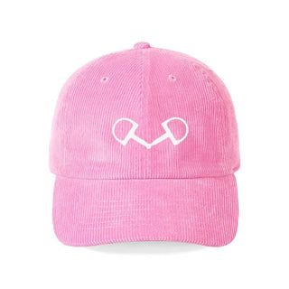 Horse Bit Corduroy Hat Equestrian Cap for Women #M193VL-CORD-HB - Pink - Baseball Cap - Women’s