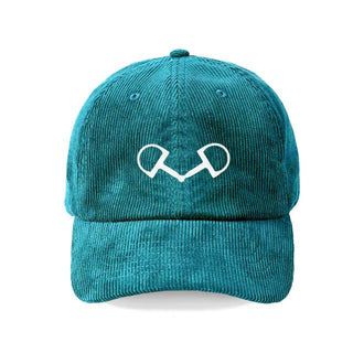 Horse Bit Corduroy Hat Equestrian Cap for Women #M193VL-CORD-HB - Teal - Baseball Cap - Women’s