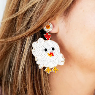 Hot Chicks Earrings #VLJ5091-CHICK - Dangle Earrings