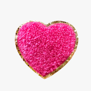 Hot Pink Heart Patch 1-10 pc Set #PACK-P23-PKHRT - Patch