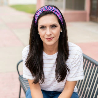 Hot Pink Leopard Hair Accessory #MASKGTR-HTPKLPRD