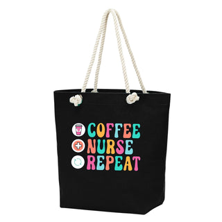 Coffee Nurse Repeat Castaway Tote