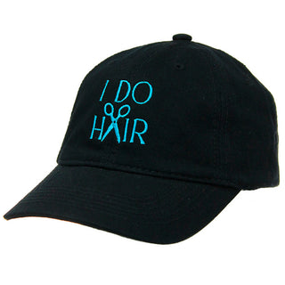 I Do Hair Embroidered Baseball Cap Hair Stylist Gift for Cosmetologists #M190-HAIRM-BLK - Baseball Cap - Unisex