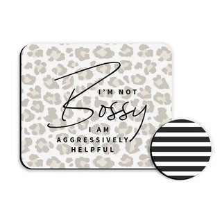 I’m Not Bossy Desk Set #SDESK-NBOSSY-STBLK - Mousepad/Trackpad