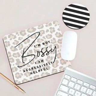 I’m Not Bossy Desk Set #SDESK-NBOSSY-STBLK - Mousepad/Trackpad