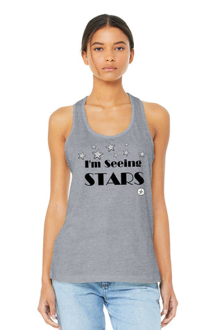 I’m Seeing Stars Starfish Beach Shirt Coastal Ocean Razor Back Tank Top #TT6008-STARS - Screen Printed T-Shirt - Women’s