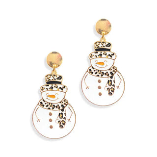 I’m Snow Cute Snowman Earrings #VLJE425-LPRDSNOW - Dangle Earrings