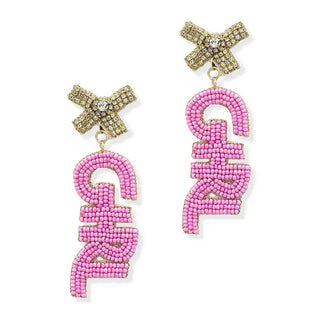 It’s a Girl Earrings #VLJE6067-GIRL - Dangle Earrings