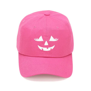 Jackie O Lantern Embroidered Halloween Hat Pink Baseball Cap Women #M190VL-HTPK-JACKIE - Baseball Cap - Women’s