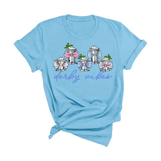Julep Derby Vibes T Shirt Kentucky Derby Southern Graphic Tee #JULEPDV - Screen Printed T-Shirt - Women’s