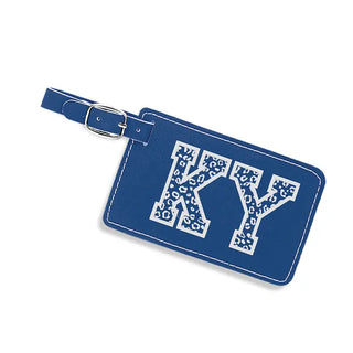 Kentucky Leopard Luggage Tag Royal Blue KY Travel Gift State Pride #L832-RBL-LPRDKY - Luggage Tag