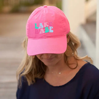 Lake Babe Embroidered Baseball Cap Lake Life Hat for Women #M190VL-HTPK-LAKEB - Baseball Cap - Women’s