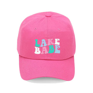 Lake Babe Embroidered Baseball Cap Lake Life Hat for Women #M190VL-HTPK-LAKEB - Baseball Cap - Women’s