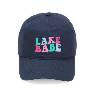 Lake Babe Embroidered Baseball Cap Lake Life Hat for Women#M190VL-NAVY-LAKEB - Baseball Cap - Women’s