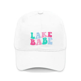 Lake Babe Embroidered Baseball Cap Lake Life Hat for Women #M190VL-WHT-LAKEB - Baseball Cap - Women’s