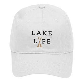 Lake Life Baseball Cap for Summer Boat Days and American Adventures #M190VL-LAKELIFE26 - White - Baseball Cap - Women’s