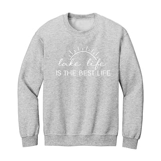 Lake Life Is the Best Life Sweatshirt Cozy Boating Lake Pullover #HPSW-LKLIFE - Ash Grey / Small - Graphic Sweatshirt