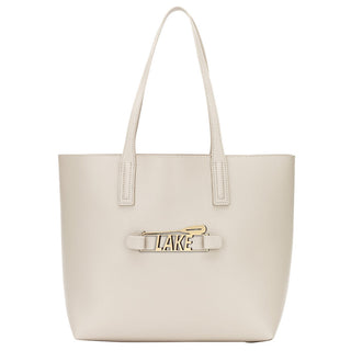 Large Taupe Tote with Snap off Acrylic Panel Everyday Handbag #MG892T - Tote Bag - Women’s