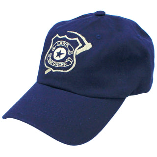 Lawn Enforcer Funny Gardening Hat Embroidered Baseball Cap Gift #M190VL-NAVY-LAWN - Baseball Cap - Women’s