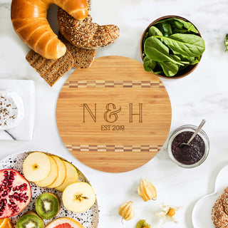 Initials Round Cutting Board