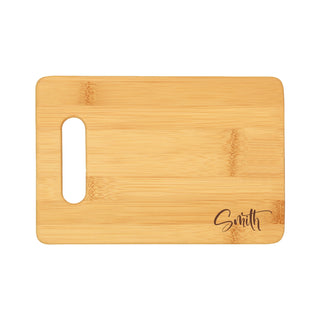 Script Bamboo Bar Cutting Board