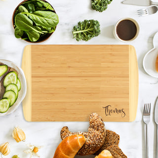 Script Two-Tone Cutting Board