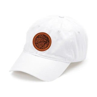 Leopard Basketball Patch Hat White Gameday Baseball Cap for Women #L190-WHT-P302-LPRDBB - Baseball Cap - Women’s