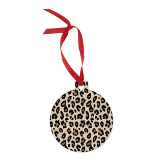 Leopard Merry Christmas Ornament - 3 pc Set #SO-RD3-WILD-MC - Ornament