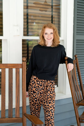 Leopard Print Pajama Pants Women’s Lounge Pants Girls Weekend Gift #MA2030VL-LPRD23 - Sleepwear Bottom - Women’s