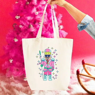 Let’s get Crackin’ Large Canvas Tote #HPT2518-NCK24 - Tote Bag - Women’s