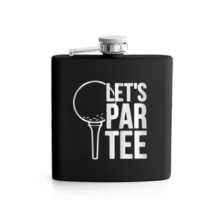Let’s Par Tee Golf 6 oz Flask Funny Golfer Gift Insulated Barware #TWBF6-PAR24-BLK - Flask