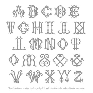 Chic Monogram Two-Tone Cutting Board