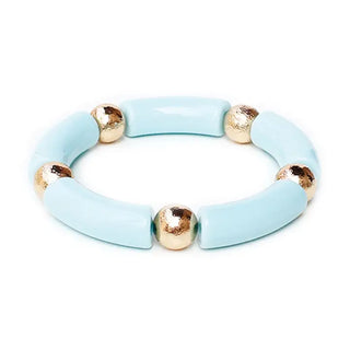Light Blue Wrenley Bracelet #VLJB2495-LBLU - Beaded Bracelet