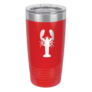Lobster Tumbler Red 20oz Insulated Cup Coastal Beach House Gift #TWB20-LOB-RED - Insulated Mug/Tumbler