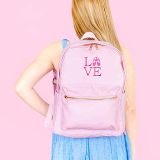 Love Dance Pink Charlie Backpack Cute School Travel Water Resistant Bag #M364VL-PK-LVDANCE - Backpack - Women’s