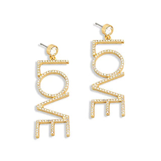 Love Earrings #VLJE4977-LOVE - Dangle Earrings