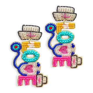 Love Nursing Earrings #VLJE6223-NURSE - Dangle Earrings
