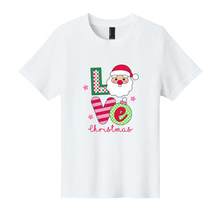 Love Santa Face Christmas Kids T-Shirt Graphic Tee for Boys & Girls #TSY54-LVSANT - Shirt - Kids