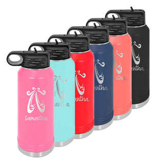 Water Bottle with Ballet Design