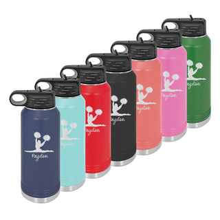 Water Bottle with Cheer Design #LWB32-PK