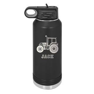 Water Bottle with Tractor Design